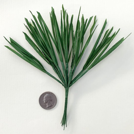 12 Large Green Carrot Tops or Grass Blades ~ 3" Long